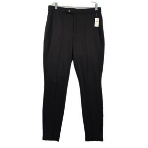 Gap High Rise Legging Pants Career Pants Size 12 Black Front Seam Ponte Knit NWT